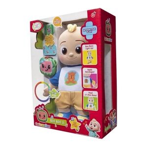 CoComelon Official Boo Boo JJ Plush Doll Interactive Toy Doctor Pretend Play New